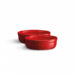 Set de 2 crèmes brûlées en céramique Ø 13 cm Rouge Grand Cru